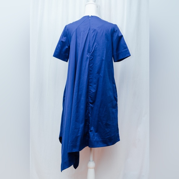 Cos A line asymmetric boxy swing royal blue dress,size 2 - Picture 8 of 8